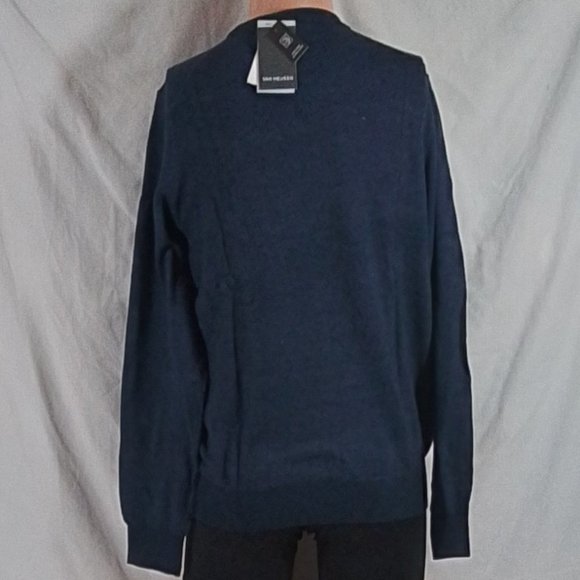 Men's Van Heusen Essential Crew Neck Sweater - Navy - M - NWT - Picture 3 of 4